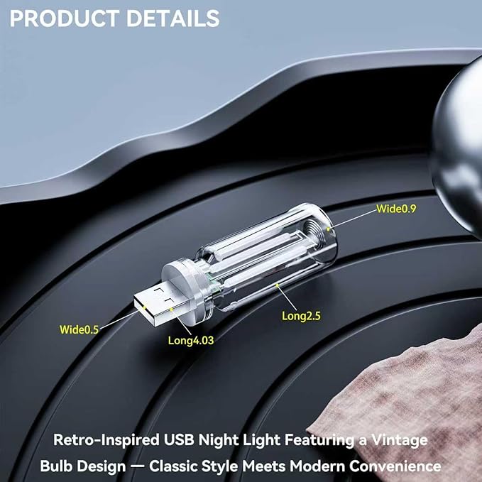 4 PCS USB Night Light, Touch Dimmable Mini USB LED Car Interior Ambient Lights, Portable Plug-in Glass Bottle Night Lamp for Car, Tent, Desk, Bedside (2Green&2Purple)