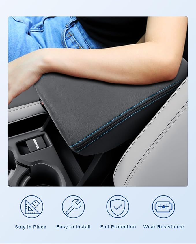 CDEFG for 2025 2026 Forester Center Console Cover, for 2025 2026 Forester Accessories Armrest Cover Arm Rest Pad 2025 Forester Middle Console Pad