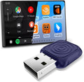 CarlinKit MiNi Ultra Wireless CarPlay & Android Auto Adapter - Plug & Play USB-A/USB-C Upgrade for Wired Cars | Retains OEM Mic, Sound Quality & Controls | OTA Updates