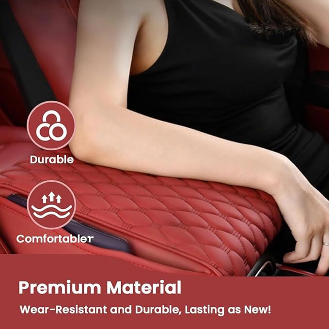 Car Center Console Cover for Acura RDX 2007-2019 2020 2021 2022 2023 2024 2025,Arm Rest Lid Cushion Protector Multifunctional Armrest Cushion Pad Interior Accessories,Grey