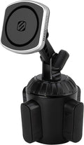 Scosche MP2CUPM-SP MagicMount Pro2 Cup Holder Magnetic Cell Phone Holder Car Mount Kit Compatible with MagSafe, iPhones, Galaxy, Pixel & All Smartphones