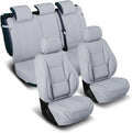 Coverland Custom Fit Car Seat Covers for Car Compatible with [Jetta, Focus, Sonic, Honda Fit, GLC, Echo, G5] Premium Waterproof Non-Slip Interior Seat Protector [Full Set Gray- Size Chart X76]