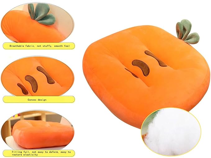 Cartoon Plush Car Booster Seat Cushion, Cute Funny Car Seat Cushion Heightening,Chair Cushion for Office Sofa Living Room (Dinosaur)