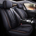 for Chevy Equinox Seat Covers 2005-2026, Full Coverage Customized Car Seat Covers, Premium Leather Waterproof Stain-Resistant Easy to Install (Standard 2 Seats, Black&Coffee)