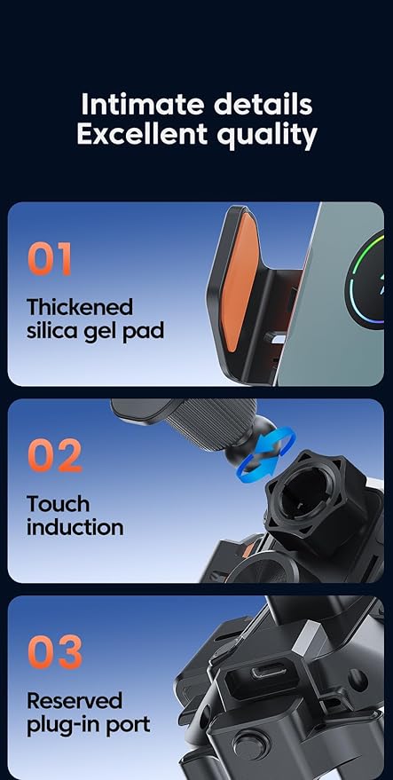 Super Wireless Car Charger Universal Windshield Auto Clamping Car Mount 15W/10W/7.5W/5W Fast Charging Car Phone Mount for iPhone 16 15 14 13 12 Pro Max 11 XS Samsung Galaxy S24 Ultra S23 S22 S21 S20