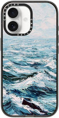 CASETiFY Impact iPhone 17 Case [Slim/Compatible with Magsafe / 8.2 ft. 4X Military Grade Drop Protection] - Deep Blue Sea - Clear Black