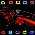 Car Lights Interior El Wire Car kit Cold Interior Trim Bright Light for Car Interior Decoration(5m/16ft,Red)