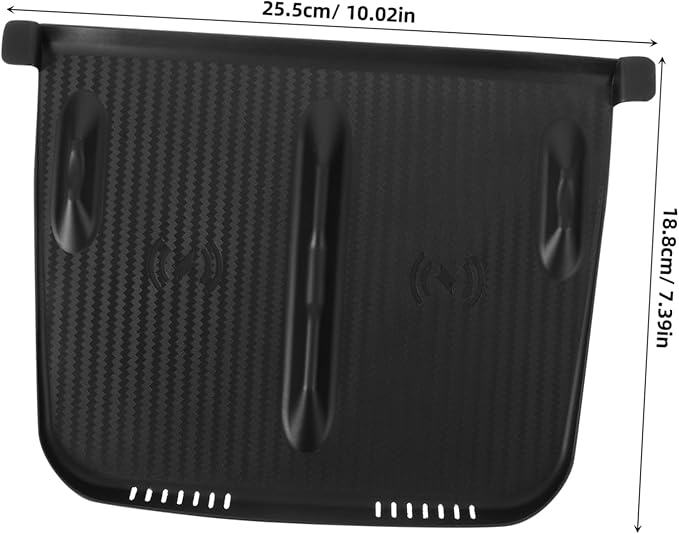 Center Console Skid Silicone Mat Wireless Charging Pad Compatible Model Easy to Install Protects Against Scratches and Slippage