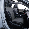 EKR Rav4 Seat Covers Custom Fit for Toyota Rav4 (Hybrid) SE/XSE & (PHEV) GR Sport 2026,Waterproof Car Seat Cover Full Set for SUV,Factory-Style Interior Upgrade,Faux Leather(Black/Gray)