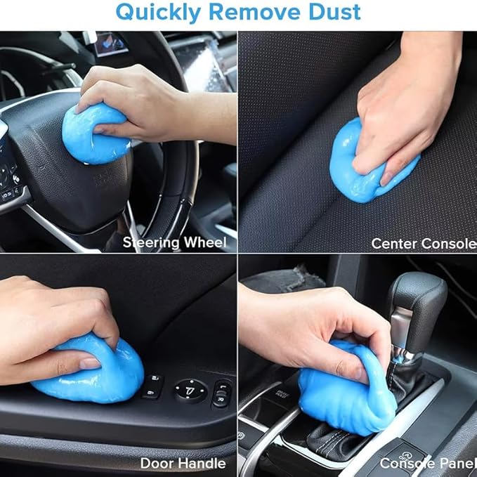 Car Cleaning Gel Compatible with Hyundai Kona EV, 200g Detailing Putty for Auto Vents, Dashboard, Cup Holders - Reusable Multifunctional Dust Remover,200g*1