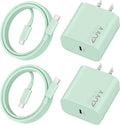 20W Fast Charger for iPhone 17/17 Pro Max/Air/17e/16/16 Pro Max/Plus, iPad Pro 13/12.9/11 inch, iPad 10th/Mini 6, AirPods, 2Pack USB C Wall Charger Type C Fast Charging Block with 3FT USB C to C Cable