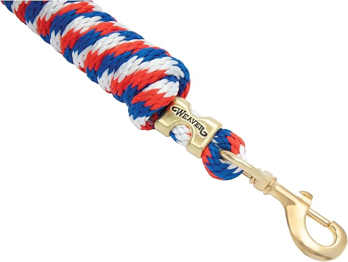 Weaver Equine Performance Lead Rope, Long Horse Lead Rope with Quick Halter Attachment, Soft Comfort Grip, Barn Horse Tack for Daily Use & Showing