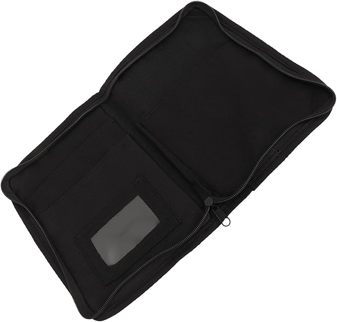 Dioche Car Glove Compartment Organizer 6 Pockets Multifunctional Zipped Design Portable Car Document Holder Universal for