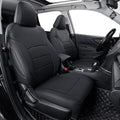 coverdream Forester Car Seat Covers Custom Fit for 2009-2013 Subaru Forester Seat Covers,Rear Seat Without Cup Holder,Full Coverage Waterproof Leather Seat Protector(Full Set,Black)