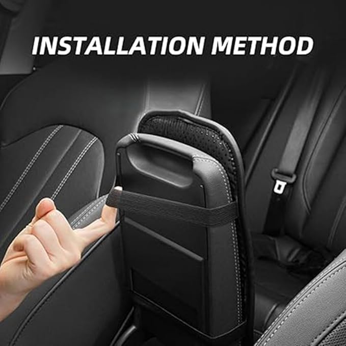 Car Armrest Pad for Cadillac SRX II 2009-2013, Waterproof Center Console Cushion Pad Cover Armrest Storage Box Mat Protection Interior Accessories,Gris