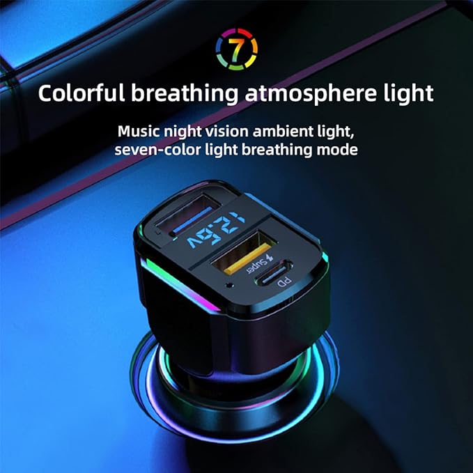 GemCoo USB C Car Charger, 80W PD36W&QC3.0 Fast Charging Car Charger Adapter Cigarette Lighter Charger Plug for iPhone 14 13 12 11, iPad, Samsung Galaxy S22 S21 S10
