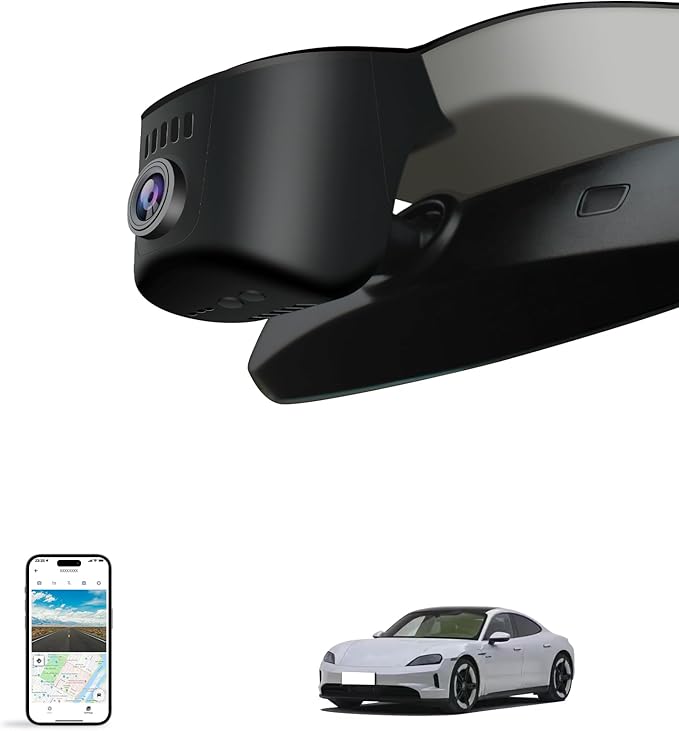 Single Channel 4K Dash Cam for Porsche Cayenne(E3) 2019-2026, 911(992) 2020-2024, Panamera(971) 2017-2026,Taycan 2020-2026,Macan 2025-2026,OEM-Style,Easy Installation,WiFi & App,64G Card