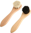 lasuroa 2pcs Baseball Glove Brush, Small Baseball Glove Scrub Horsehair Brushes Gentle Routine Maintenance Horse Hair Bristles Practical Cleaning Supply Accessories for Deep Clean