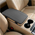 Car Center Console Cover, PU Leather Vehicle Armrest Seat Box Cover Protector, Comfortable Automotive Interior Arm Rest Cushion Pad Accessories, Universal for SUV Sedan Truck (Gray)