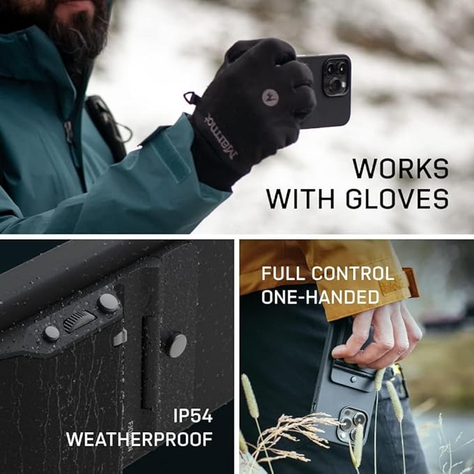 FJORDEN Pro Bundle for iPhone 15 Pro Max - Includes Fjorden Camera Grip, MagSafe iPhone Case, Wrist Strap & Carry Case - Shoot Like A Pro with Your iPhone