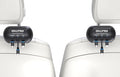 OHLPRO Retractable Backseat Car Charger [2 Pack], 3-in-1 Multi Car Charging Station with USB-C/USB-i/Micro-USB, 15W Fast Charging for iPhone, Samsung, Android, Headrest Mount for Uber Taxi Rideshare