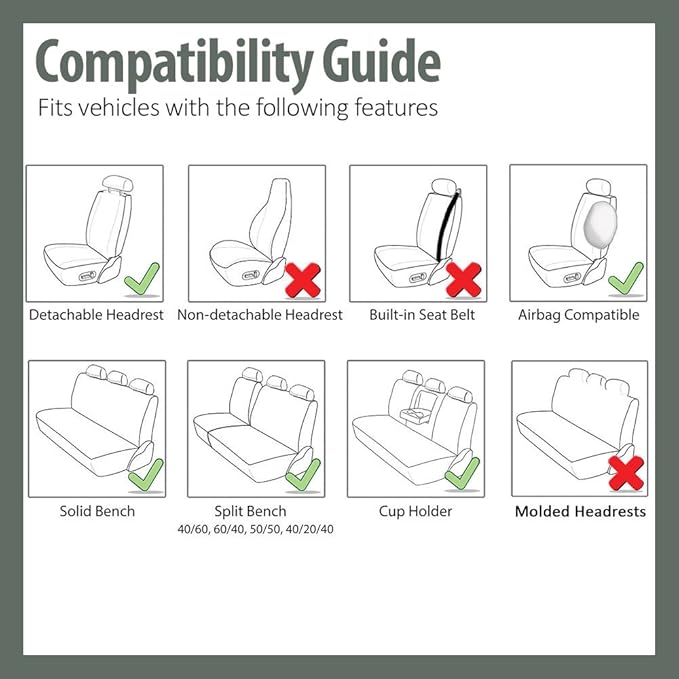 TLH Car Seat Covers Premium 3D Air Mesh Automotive Seat Covers Full Set Red Seat Covers Airbag Compatible and Split Rear Car Seat Cover Universal Fit Interior Accessories for Cars Trucks and SUV