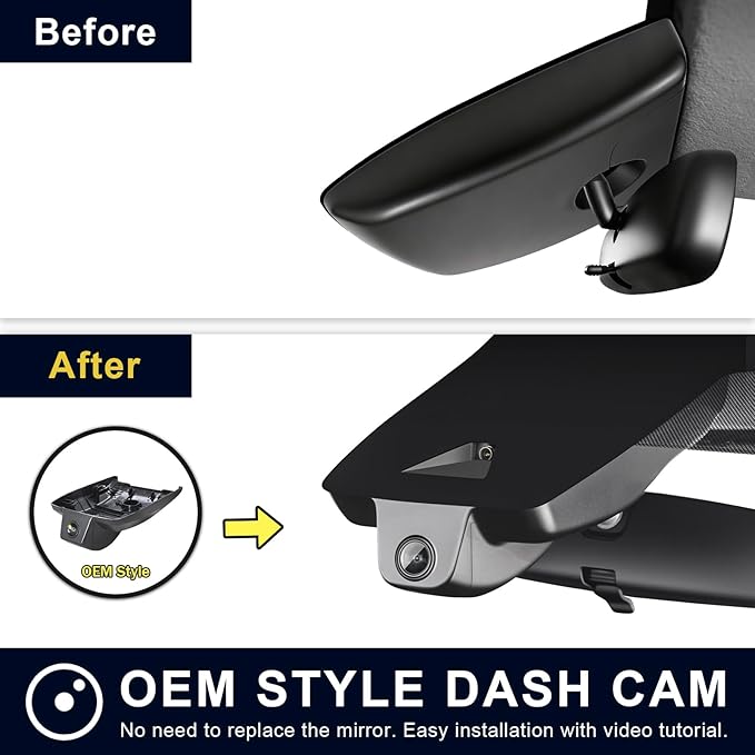 mangoal 4K Dash Cam Custom fit for Toyota Corolla & Hybrid 2020 2021 2022,LE XLE XSE SE,Corolla Hatchback 2019-2022 Gen12 E210 (Model B), Integrated OEM Look, App & WiFi, 64GB Card