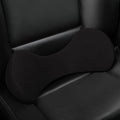 Memory Foam Car Seat, Car Lumbar Support Pillow Tailbone Support Cushions, Back Pad Massager Waist Cushion for Car Seat, Office Chair(1 Black)
