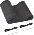 BELINOUS Suede Leather Steering Wheel Cover, DIY Stitch-On Steering Wheel Wrap with Needle & Thread, Non-Slip & Sweat-Absorbing, Universal Fit for 13.75-16 Inch (Size L0, Black)