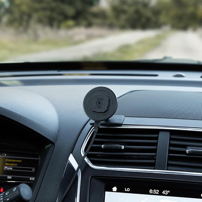 Quad Lock Adhesive Dashboard/Console Car Phone Holder Kit with MAG Wireless Charging Head V2 and MAG Phone Case for iPhone 14