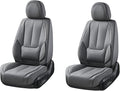 Coverado Seat Covers, Car Seat Covers Front Seats, Car Seat Cover, Car Seat Protector Waterproof, Car Seat Cushion Nappa Leather, Gray Seat Covers Carseat Cover Universal Fit for Most Cars