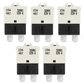 GLOSO Circuit Breaker Fuse E39 (T3) Manual Reset for Car Truck RV Automotive Marine Boat Trolling Motor & Custom Wiring Audio Battery Protection/Low Profile ATC/ATO (25A - 5 Pack)