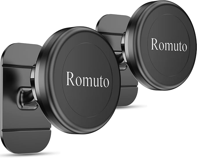 【2-Pack】Magnetic Phone Holder for car, [Strong Magnet] Magnetic Phone Mount for Car [ 4 Plate] iPhone Magnetic car Phone Holder Mount for Cell Phone [360° Rotation] Phone Holders for Your Car Magnetic