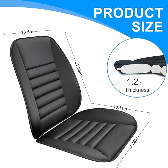 ‌Car Seat Cushion Back Support Pillow for Toyota Fj Cruiser 2007-2014, Ergonomic Pain Relief Cushion, Memory Foam Lumbar Support for Driving, Adjustable & Washable Auto Pad, Orange