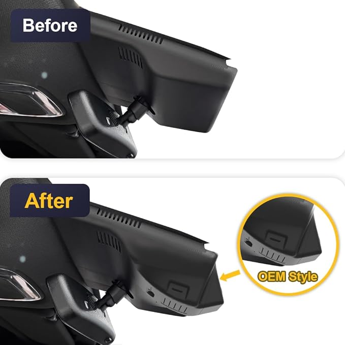 Fitcamx Front 2K+Rear 1080P Dash Cam Adapts for Hyundai Ioniq 5 2025-2026 (7 Vents/HD2-Ni000) & 2025 Ioniq 5 N, OEM Style, Dual HD Video, WiFi & APP, Loop Recording, G-Sensor, Easy to Use, 64GBCard