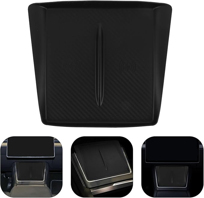 Wireless Charging Pad for Center Console Mat Nonslip Silicone Phone Accessory for Car Interior