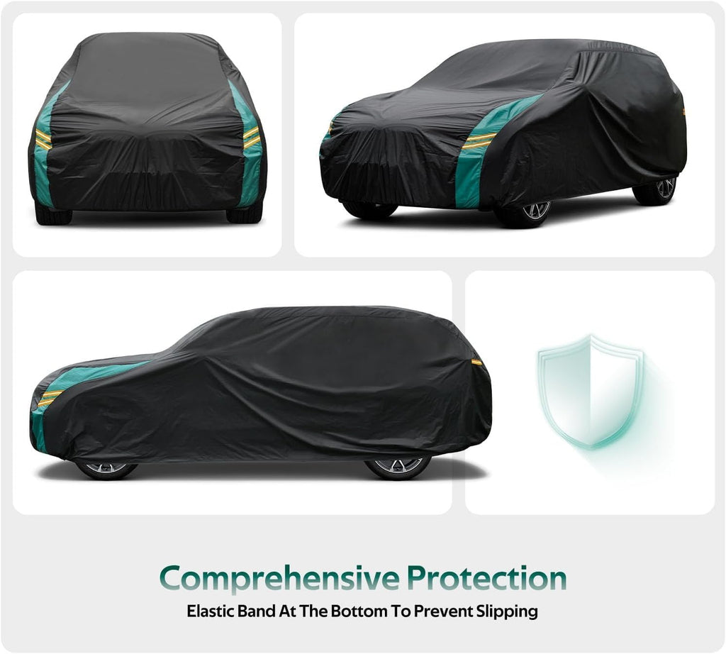 SUV Car Cover Custom Fit for Lexus RX 330 350 450 500(2016-2025), Waterproof All Weather for Automobiles, Outdoor Full Cover with Windproof Clip Straps.