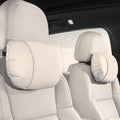 2 Pcs Car Headrest Neck Pillow for Driving,Premium Skin-Feeling Napa Leather Soft and Comfortable Headrest,Two Gears of Height Adjustment Car Seat Headrest Pillow Car Interior Accessories