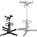 Transmission Jack 1660 lbs/ 0.75 Ton Capacity Hydraulic Telescopic Transmission Jack 34" - 70" Adjustable Height Telescoping Transmission Hydraulic with 360° Swivel Wheels Lift Hoist (Gray)