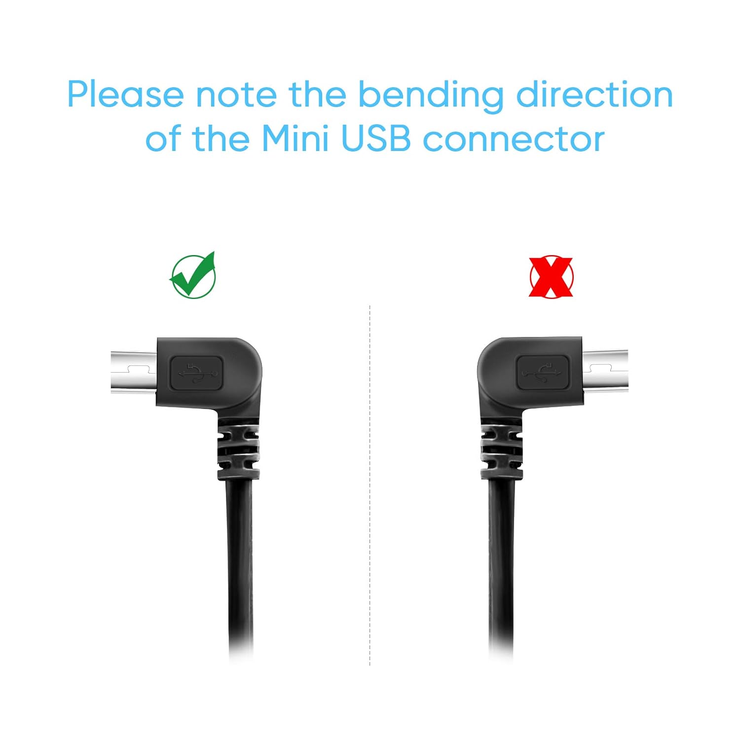 GPS Charger Cable,Mini USB 6.6ft Universal GPS Charging Cord with Voltage Regulator Module 90 Degree Angle Mini USB Power Wire for Garmin GPS Navigator Drive 51 65 Nuvi 50lm 2555lmt 2595lmt 40lm 1300