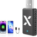 2-in-1 Wireless CarPlay Android Auto Adapter, Dual Chips, Heat Vent Car Play Dongle Compatible with Factory-Installed Wired CarPlay & AndroidAuto Features Car from 2016, for iPhone & Android Phone