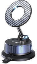VIPWISE Magnetic Phone Holders for Your Car [89+LBS Suction & 3200gf Magnetic] 360° Adjustable Magsafe Car Phone Mount, Vacuum Suction Cup Car Mount for iPhone 17 Pro Max 16 15 14 13 12 Air Plus