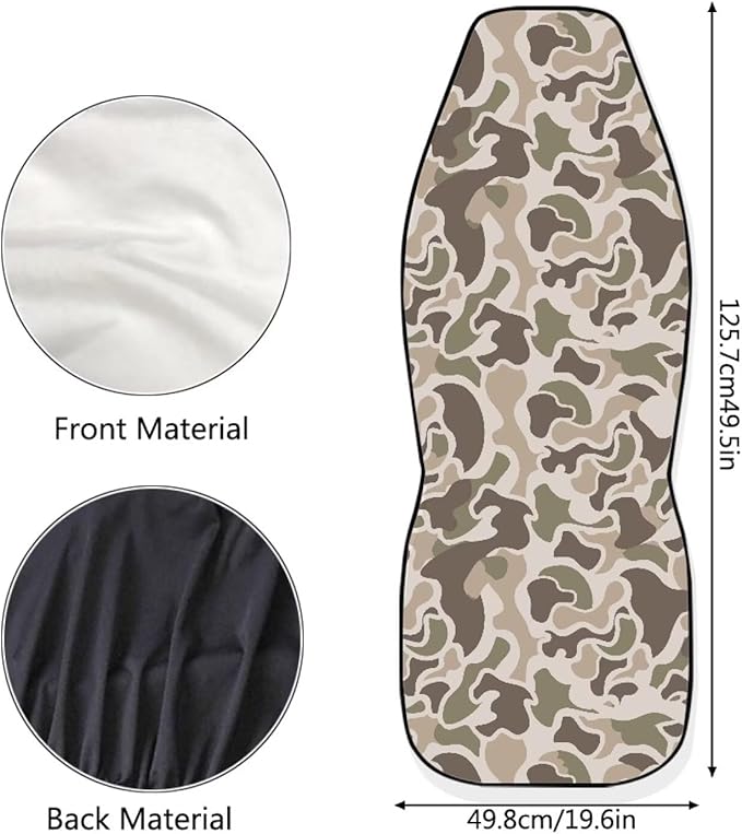 Car Seat Covers Elastic Fabrics Camo Duck Hunter Car Seat Covers Front Seats Only Universal Fit for Most Vehicles, Easy to Install and Clean Accessories All-Season Protection