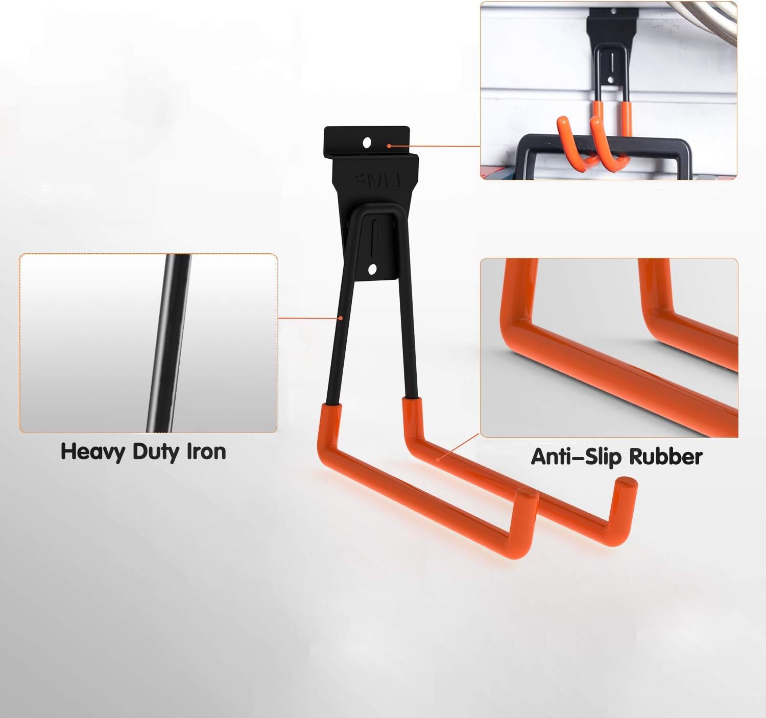 Intpro Slatwall Hooks Slatwall Accessories Utility Hooks Garage Storage Tool Organizer Large Heavy Duty Garage Panels Hooks for Ladders Bulk Items