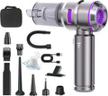 Handheld Car Vacuum Cleaner with Brushless Motor, 16000PA Strong Suction Vacuum & Compressed Air Dusters with LED Light Type C Mini Portable Hand Vacuum Blower for Car Home Office