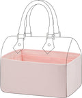 DGAZ Silk Purse Organizer Insert Fits LV Speedy 16/20/25/30/35/45 bags，Silky Smooth Bag Organizer，Luxury Handbag & Tote Shaper（Pink，SP20）