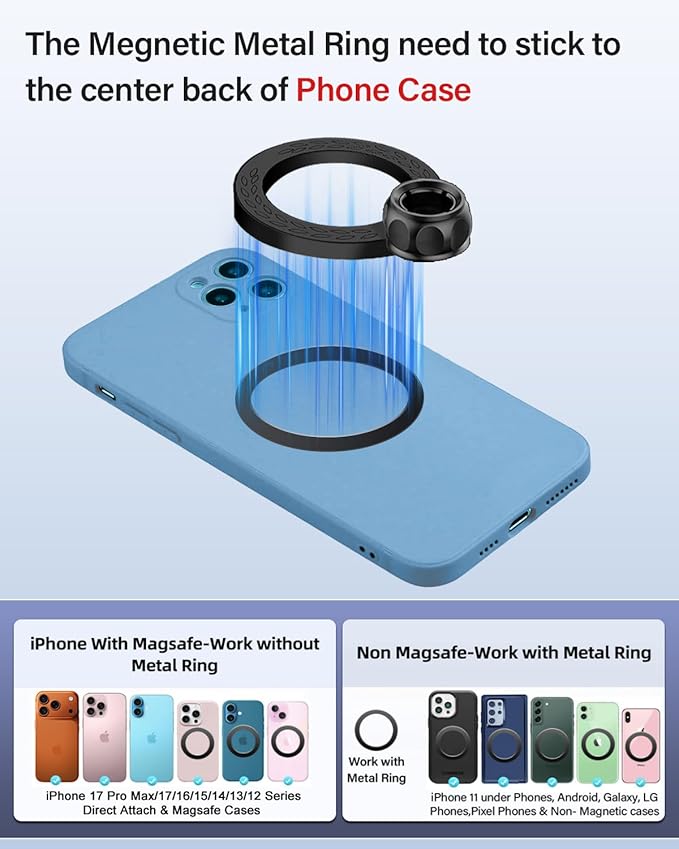 PZK Car Phone Mount for L-EXUS RX 350/ RX 450h 2010 2011 2012 2013 2014 2015 Accessories Custom Air Vent Compatible with Magsafe Car Phone Holder 360° Rotation Cell Phone Automobile Cradles