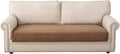 Eismodra Couch Cover,Sectional Couch Covers,Sofa Covers for 3 Cushion Couch,Anti-Slip Sofa Slipcovers for Dogs Cats Kids Loveseat Recliner L Shaped Armrest Backrest,Brown 43''x82''(Only 1 Piece)