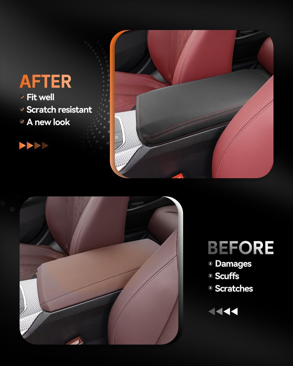 CDEFG for BMW 3-Series G20 2020-2025 Center Console Cover Armrest Box Cover for 3Series G20 (330i, M340i, xDrive 330i, M340i) 2020 2021 2022 2023 2024 2025 Accessories Console Arm Rest Protector