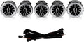 Turbine Air Vent,5 pcs 3 Color Front LED Turbine Air Vent Ambient Light Kit Replacement for - C-class W205 C205 for GLC-Class X253 C253 Pre-Facelift 2015-2018